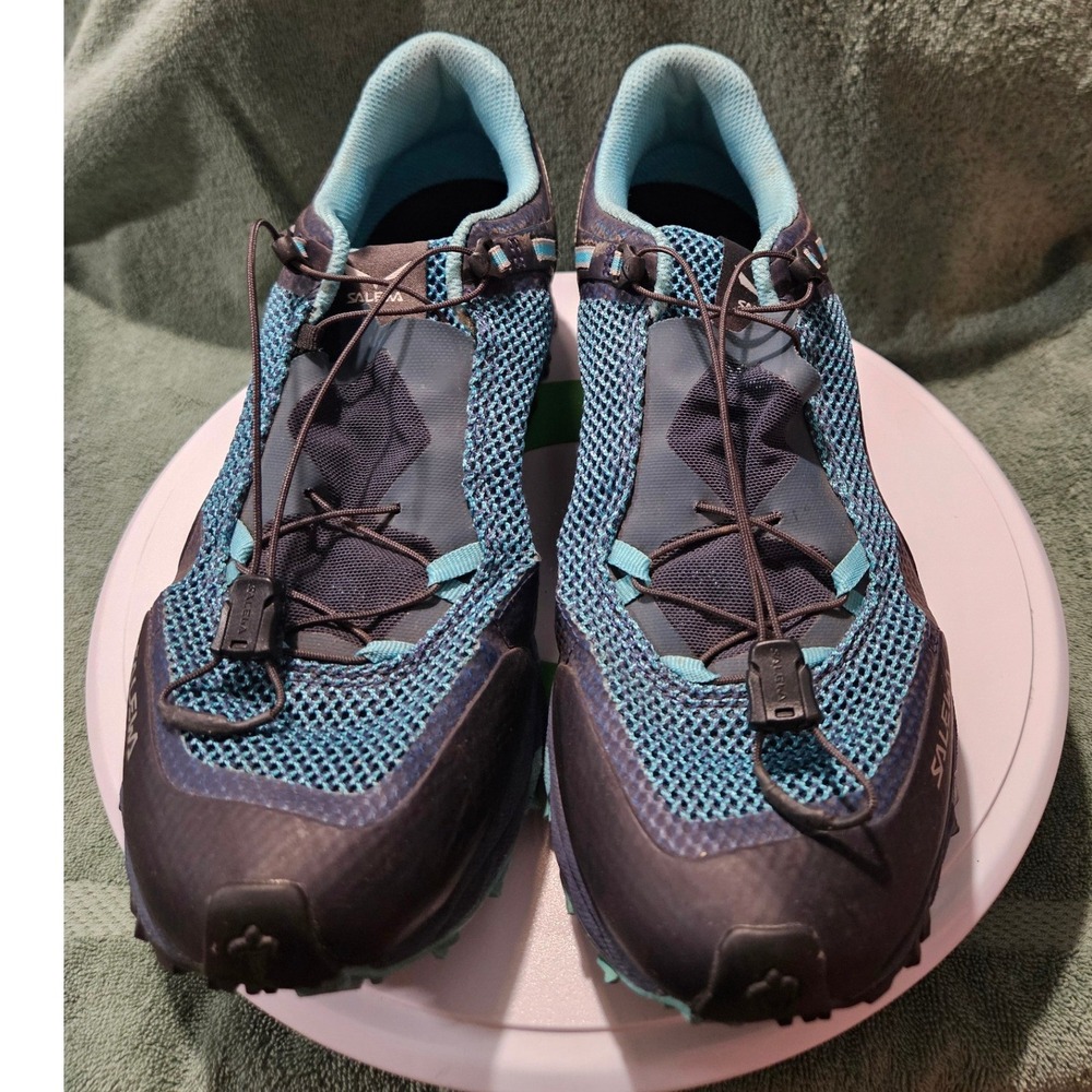 Salewa Ultra Train 2 Trail Running Shoes Womens 10.5 Blue Michelin Hiking Rugged